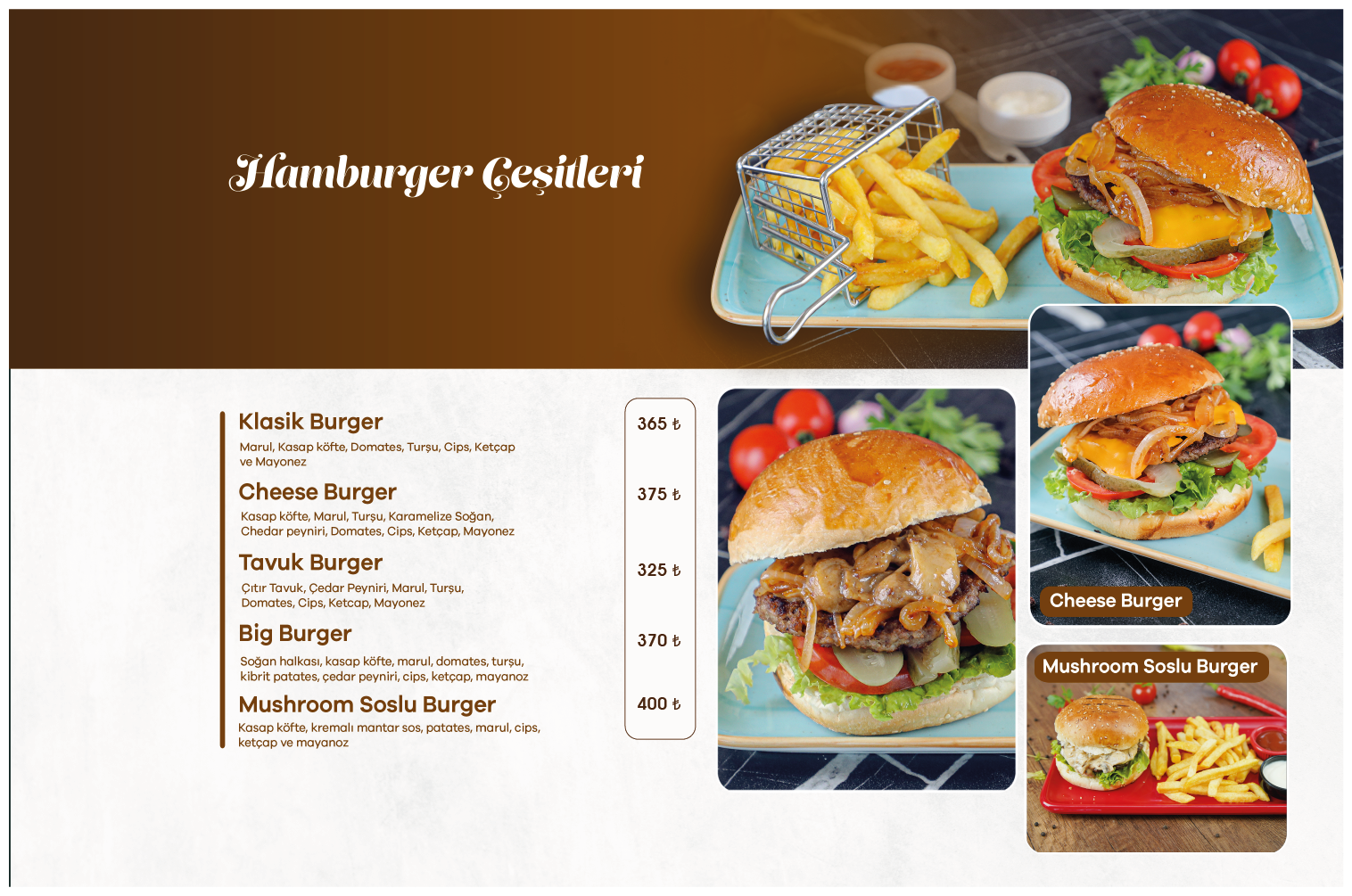 hamburger çeşitleri